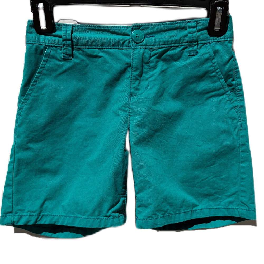 Old Navy chino shorts girls 10 teal